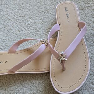 Charlie Paige Blush Sandals with Starfish Detail